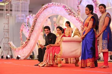 Hero Aadi Wedding Reception Photos